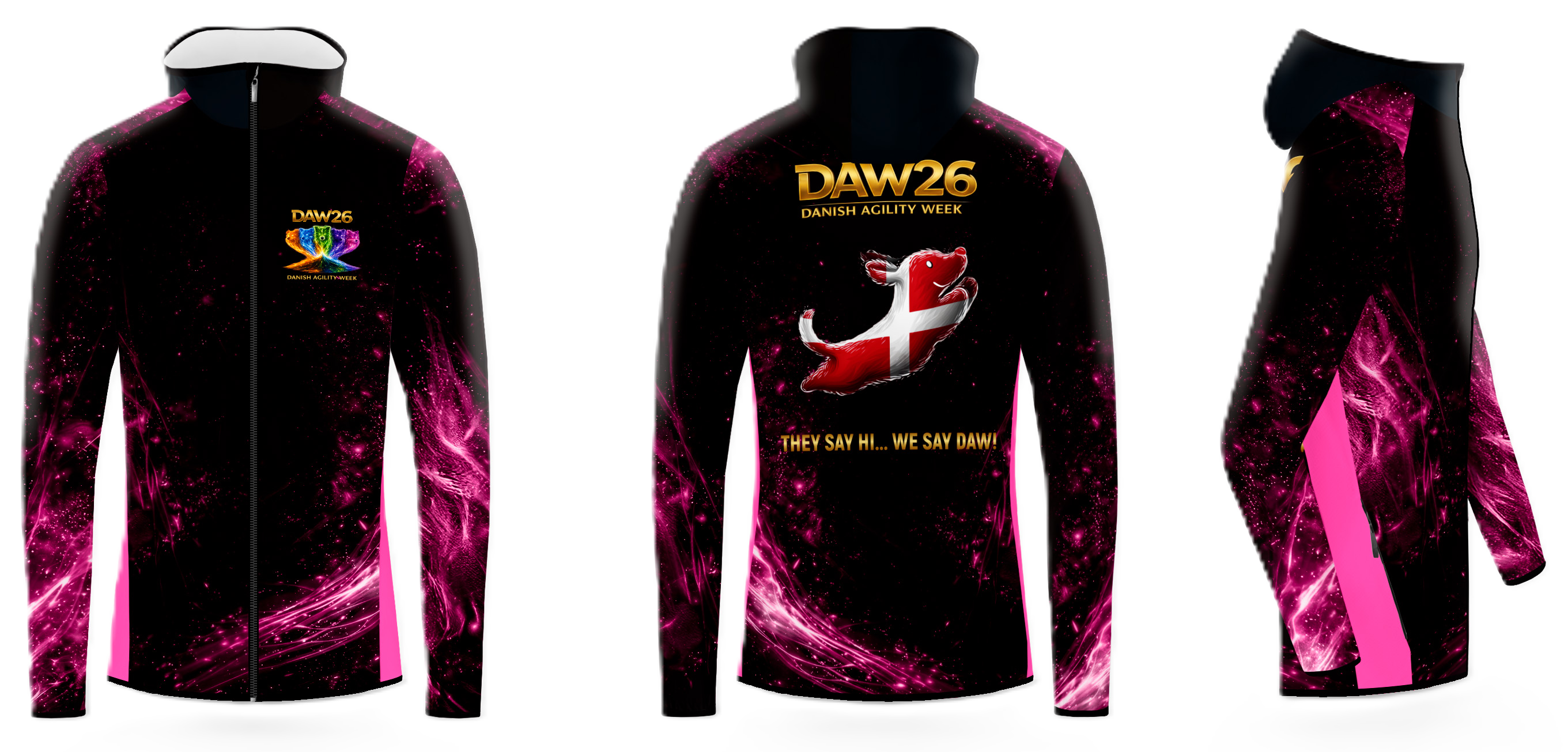 DAW26 Pink Pulse Running Jacket